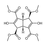 tetramethyl cis,cis-3,7-dihydroxybicyclo[3.3.0]octa-2,6-diene-2,4-exo,6,8-exo-tetracarboxylate Structure