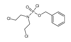 benzyl N,N-bis(2-chloroethyl)phosphoramidochloridate结构式