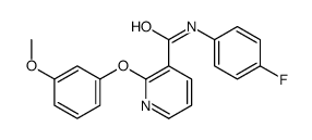 N-(4-fluorophenyl)-2-(3-methoxyphenoxy)pyridine-3-carboxamide结构式