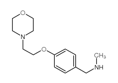 N-METHYL-N-[4-(2-MORPHOLIN-4-YLETHOXY)BENZYL]AMINE structure