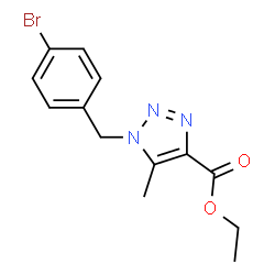 Ethyl 1-(4-bromobenzyl)-5-methyl-1H-1,2,3-triazole-4-carboxylate Structure