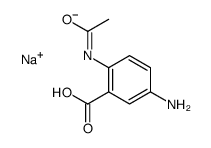 sodium 2-(acetylamino)-5-aminobenzoate Structure