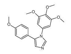 5-(4-methoxyphenyl)-1-(3,4,5-trimethoxyphenyl)imidazole结构式