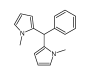 1-methyl-2-[(1-methylpyrrol-2-yl)-phenylmethyl]pyrrole结构式
