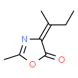 5(4H)-Oxazolone,2-methyl-4-(1-methylpropylidene)-(9CI) structure