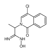 2-(4-chloro-1-oxoisoquinolin-2-yl)-N'-hydroxypropanimidamide Structure