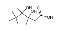 (1,2-dihydroxy-2,3,3-trimethyl-cyclopentyl)-acetic acid Structure