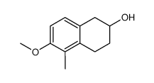 6-methoxy-5-methyl-1,2,3,4-tetrahydro-2-naphthalenol结构式