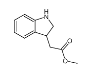 (2,3-dihydroindol-3-yl)acetic acid methyl ester结构式
