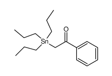 1-phenyl-2-tripropylstannyl-ethanone Structure