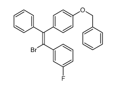 1-[(E)-2-bromo-2-(3-fluorophenyl)-1-phenylethenyl]-4-phenylmethoxybenzene Structure