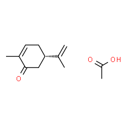(S)-(+)-(1-ACETOXY)-METHYLETHYL)-2-METHYL-2-CYCLOHEXEN-1-ONE结构式