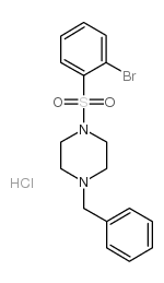 1-苄基-4-(2-溴-苯磺酰基)-哌嗪盐酸盐图片