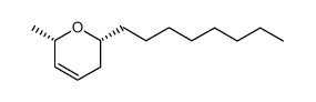 (2R,6S)-6-methyl-2-octyl-3,6-dihydro-2H-pyran结构式