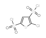 2,4-Thiophenedisulfonyldichloride, 5-chloro- Structure