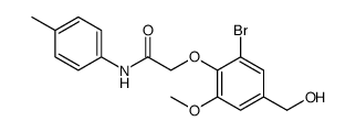 Acetamide, 2-[2-bromo-4-(hydroxymethyl)-6-methoxyphenoxy]-N-(4-methylphenyl) Structure