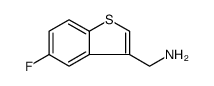 Benzo[b]thiophene-3-methanamine, 5-fluoro Structure