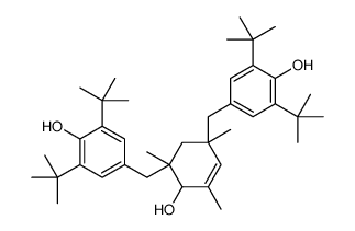 3,5-Bis-(3,5-di-tert-butyl-4-hydroxybenzyl)-mesitol结构式