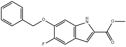 6-Benzyloxy-5-fluoro-1H-indole-2-carboxylic acid methyl ester picture