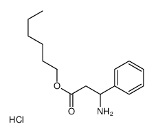 hexyl 3-amino-3-phenylpropanoate,hydrochloride结构式