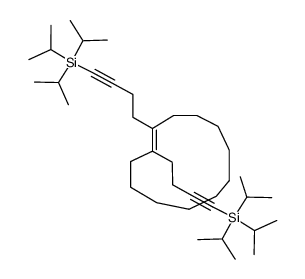 (E)-1,2-bis(4-(triisopropylsilyl)-3-butynyl)cyclododecene Structure