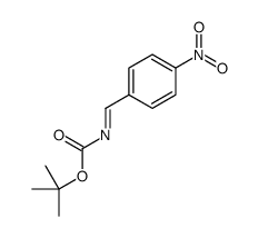 tert-butyl N-[(4-nitrophenyl)methylidene]carbamate结构式