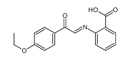 2-[[2-(4-ethoxyphenyl)-2-oxoethylidene]amino]benzoic acid Structure