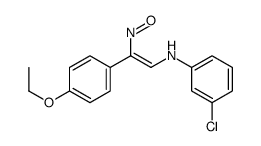 3-chloro-N-[2-(4-ethoxyphenyl)-2-nitrosoethenyl]aniline Structure