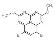 7,9-Dibromo-2,5-dimethoxy-1,3,4,6,9b-pentaazaphenalene结构式
