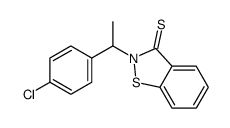 2-[1-(4-chlorophenyl)ethyl]-1,2-benzothiazole-3-thione结构式
