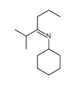 N-cyclohexyl-2-methylhexan-3-imine Structure