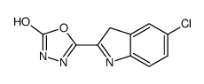 5-(5-chloro-3H-indol-2-yl)-3H-1,3,4-oxadiazol-2-one Structure