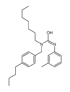 1-[(4-butylphenyl)methyl]-1-heptyl-3-(3-methylphenyl)urea结构式