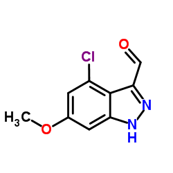 4-Chloro-6-methoxy-1H-indazole-3-carbaldehyde图片