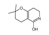 2,2-dimethyl-4,6,7,8-tetrahydro-3H-pyrano[3,2-c]pyridin-5-one结构式