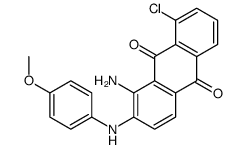 1-amino-8-chloro-2-(4-methoxyanilino)anthracene-9,10-dione结构式