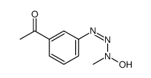 1-[3-[[hydroxy(methyl)amino]diazenyl]phenyl]ethanone Structure