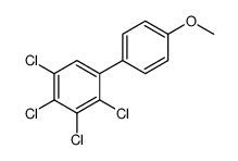 1,2,3,4-tetrachloro-5-(4-methoxyphenyl)benzene结构式