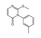 3-(3-methylphenyl)-2-methylsulfanylpyrimidin-4-one结构式