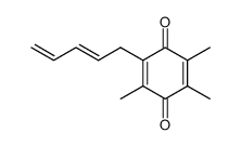 2,3,5-Trimethyl-6-((E)-penta-2,4-dienyl)-[1,4]benzoquinone Structure