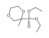 2-diethoxyphosphoryl-2-methyl-1,4-dioxane Structure
