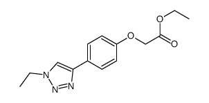 ethyl 2-[4-(1-ethyltriazol-4-yl)phenoxy]acetate Structure