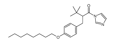 1-imidazol-1-yl-3,3-dimethyl-2-[(4-octoxyphenyl)methyl]butan-1-one结构式