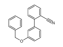 3'-(BENZYLOXY)[1,1'-BIPHENYL]-2-CARBONITRILE结构式