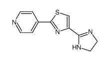 4-(4,5-dihydro-1H-imidazol-2-yl)-2-pyridin-4-yl-1,3-thiazole Structure