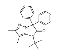 1-tert-Butyl-6,7-dimethyl-3,3-diphenyl-1H-imidazo[1,2-b]pyrazol-2-one Structure