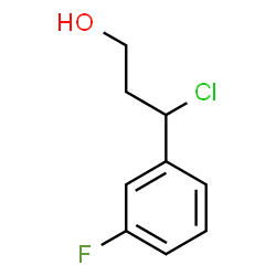 3-CHLORO-3-(3-FLUOROPHENYL)PROPAN-1-OL structure