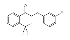 3-(3-FLUOROPHENYL)-2'-TRIFLUOROMETHYLPROPIOPHENONE结构式