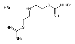 2-(2-carbamimidoylsulfanylethylamino)ethyl carbamimidothioate,dihydrobromide Structure