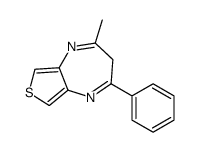 2-methyl-4-phenyl-3H-thieno[3,4-b][1,4]diazepine Structure